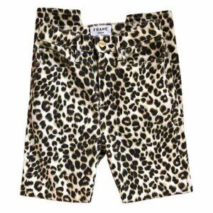 FRAME Denim High Rise Cheetah Print Skinny Jeans 24